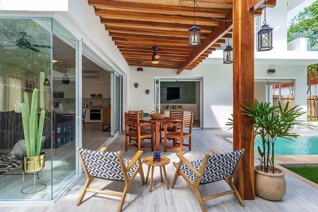 Beautiful Boho Pool Vip Villa Jacuzzi 24H Security Tulum Mexico
