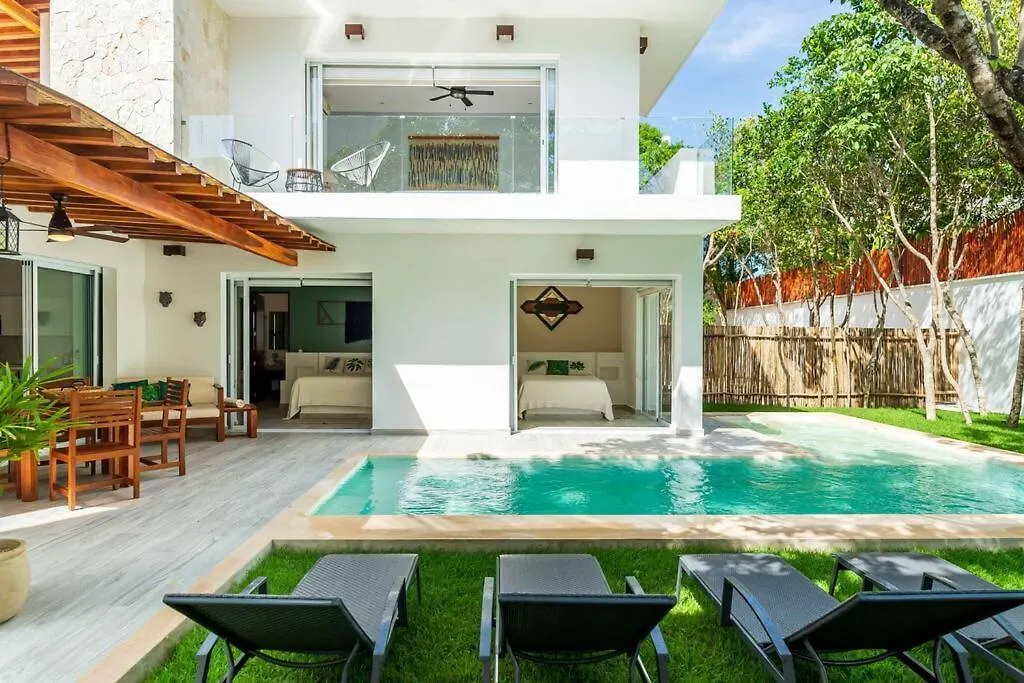 Beautiful Boho Pool Vip Villa Jacuzzi 24H Security Tulum Mexico